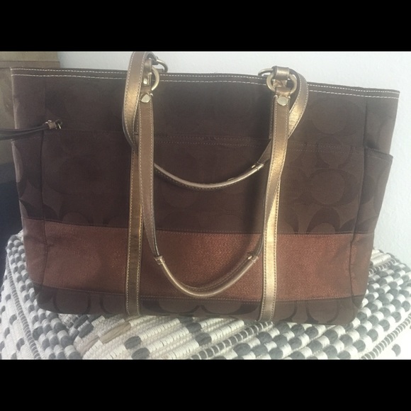 Coach tote or diaper bag - Picture 6 of 7